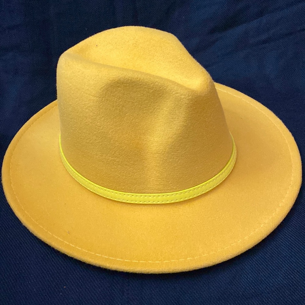 Yellow / Blue Fedora - Unisex